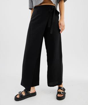 Pantacourt portefeuille large et fluide femme vue1 - GEMO 4G FEMME - GEMO