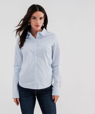 Chemise rayée en coton stretch femme vue1 - GEMO(FEMME PAP) - GEMO
