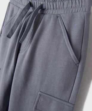 Pantalon de jogging coupe cargo garçon vue2 - GEMO (ENFANT) - GEMO