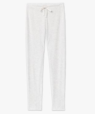 Pantalon de pyjama femme en maille côtelée vue4 - GEMO(HOMWR FEM) - GEMO