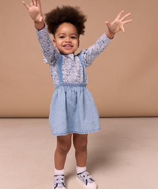 Ensemble 2 pièces bébé fille : tee-shirt et jupe à bretelles - LuluCastagnette vue6 - LULU CASTAGNETTE GEMO FOR GOOD - GEMO