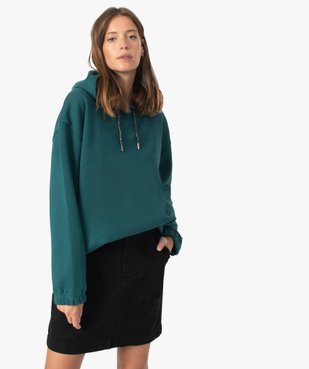 Sweat femme à capuche avec finitions élastiquées vue2 - Nikesneakers(FEMME PAP) - Nikesneakers