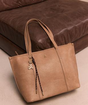 Sac cabas porté épaule avec pampilles amovibles femme - LuluCastagnette vue4 - LULU CASTAGNETT - GEMO