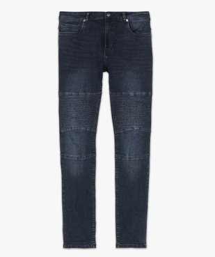 Jean homme skinny avec empiècements façon biker vue4 - GEMO (HOMME) - GEMO