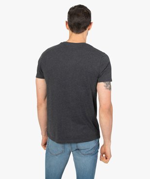 Tee-shirt homme à manches courtes uni vue3 - GEMO C4G HOMME - GEMO