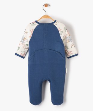 Pyjama bébé à pont-dos imprimé jungle - Petit Béguin vue3 - PETIT BEGUIN - GEMO