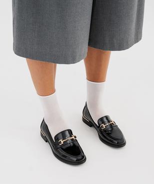 Mocassins vernis avec bijou métallique femme - Valentina Baldano vue1 - VALENTINA BALDA - GEMO