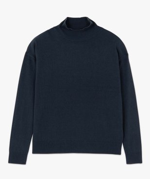 Pull femme à col montant en maille fine vue4 - GEMO(FEMME PAP) - GEMO