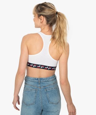 Brassière femme avec dos nageur perforé - Fila vue3 - FILA - GEMO