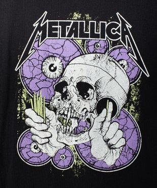 Tee-shirt garçon avec motif tête de mort - Metallica vue2 - METALLICA - GEMO