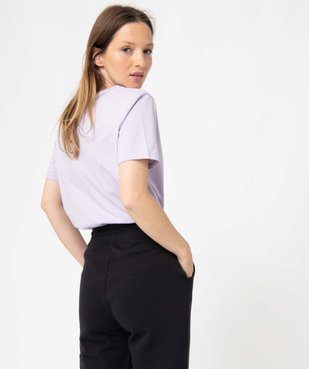 Tee-shirt femme à manches courtes avec motif – Cats Eye vue3 - CAT'S EYES - GEMO