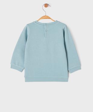 Sweat molletonné avec inscriptions en relief bébé garçon vue3 - GEMO 4G BEBE - GEMO