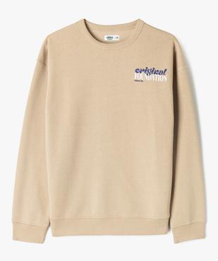 Sweat à col rond avec intérieur molletonné garçon vue1 - GEMO 4G GARCON - GEMO