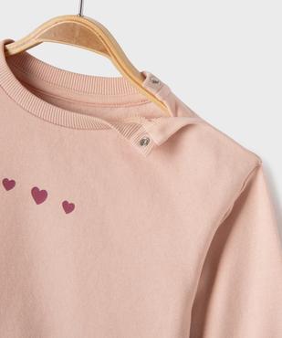 Ensemble 2 pièces sweat + legging bébé fille vue3 - GEMO(BEBE DEBT) - GEMO