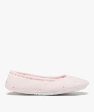 Chaussons femme ballerines en jersey à motif étoilé vue1 - GEMO(HOMWR FEM) - GEMO