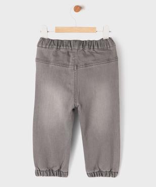 Jean jogger à taille ajustable bébé garçon vue3 - GEMO 4G BEBE - GEMO