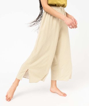 Pantalon de pyjama fluide imprimé femme vue1 - GEMO(HOMWR FEM) - GEMO