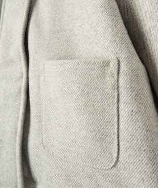 Manteau à capuche doublé peluche avec écharpe bébé fille vue3 - GEMO 4G BEBE - GEMO