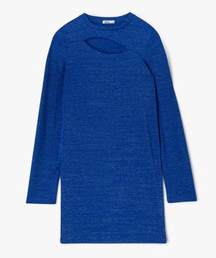 Robe de soirée à paillettes ouverture devant fille vue1 - GEMO (JUNIOR) - GEMO