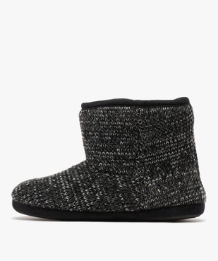 Chaussons bottillons en lainage doublés sherpa homme vue3 - GEMO(HOMWR FEM) - GEMO