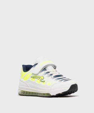 Baskets à scratch avec tige colorée garçon - Airness vue2 - AIRNESS - GEMO