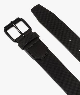 Ceinture homme en matière texturée avec boucle métal vue2 - GEMO (ACCESS) - GEMO