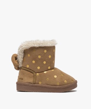Boots d’intérieur fille en suédine – Lulu Castagnette vue1 - LULU CASTAGNETT - GEMO