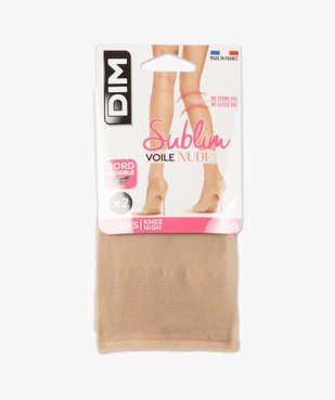 Mi-bas femme transparents voile nude (lot de 2) - Sublim DIM vue3 - DIM - GEMO