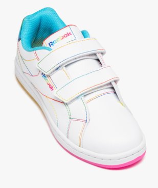 Baskets fille à scratch avec surpiqûres colorées - Reebok vue5 - REEBOK - GEMO