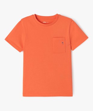 Tee-shirt manches courtes avec poche poitrine imprimée garçon vue1 - GEMO (ENFANT) - GEMO