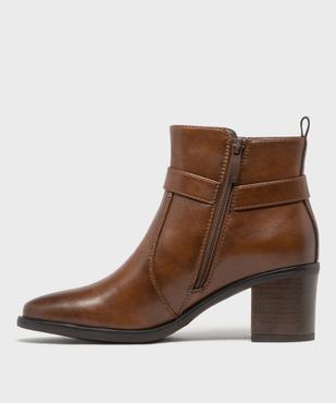 Boots à talon avec bride fantaisie femme - Valentina Baldano vue3 - VALENTINA BALDA - GEMO