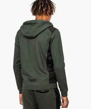 Sweat homme zippé avec empiècements épaules - Kwell by Soprano vue3 - KWELL - GEMO