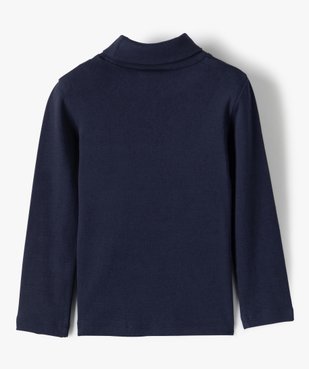 Tee-shirt col montant manches longues garçon vue4 - GEMO 4G GARCON - GEMO