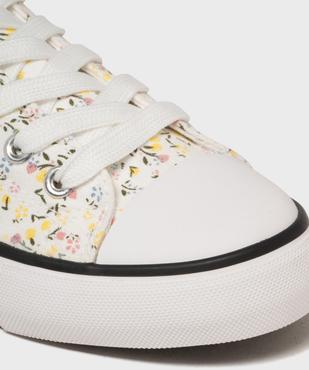 Tennis en toile à languette fleurie femme - Follow Me vue6 - FOLLOW ME G4G - GEMO