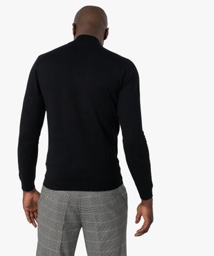 Pull homme à col camionneur en maille fine vue3 - GEMO (HOMME) - GEMO