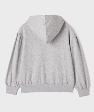 Sweat à capuche à motifs pois pailletés fille vue3 - GEMO (JUNIOR) - GEMO