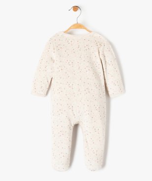 Pyjama bébé en velours ouvert devant avec motifs étoiles vue4 - GEMO(BB COUCHE) - GEMO