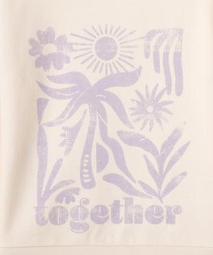 Sweat molletonné avec motif fille vue2 - GEMO (ENFANT) - GEMO