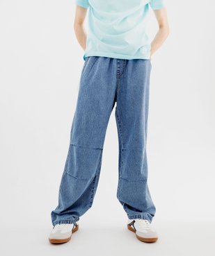 Jean baggy large en denim léger à taille élastiquée homme vue2 - GEMO (HOMME) - GEMO
