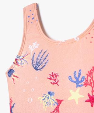 Maillot de bain 1 pièce imprimé et irisé fille vue2 - GEMO 4G FILLE - GEMO