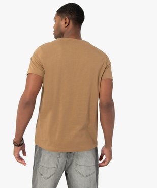 Tee-shirt homme à manches courtes et col rond vue3 - GEMO (HOMME) - GEMO