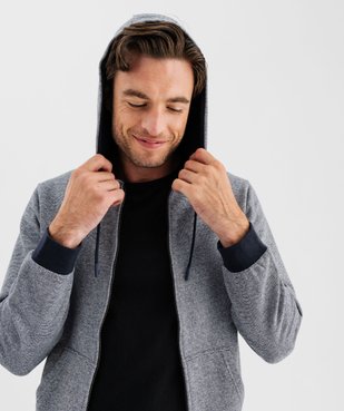 Sweat zippé à capuche homme vue5 - GEMO 4G HOMME - GEMO