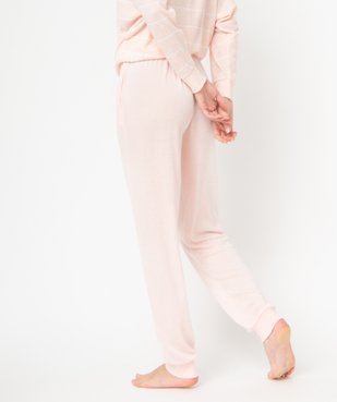 Pantalon de pyjama femme en maille fine vue3 - GEMO(HOMWR FEM) - GEMO