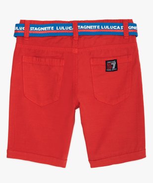 Bermuda garçon avec ceinture double boucle – Lulu Castagnette vue5 - LULUCASTAGNETTE - GEMO