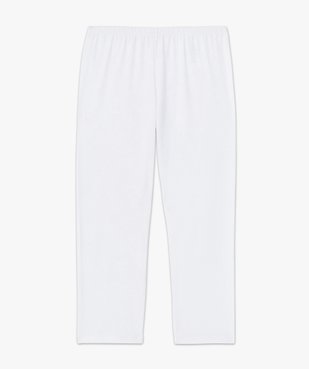 Legging court en coton stretch femme vue4 - GEMO 4G FEMME - GEMO
