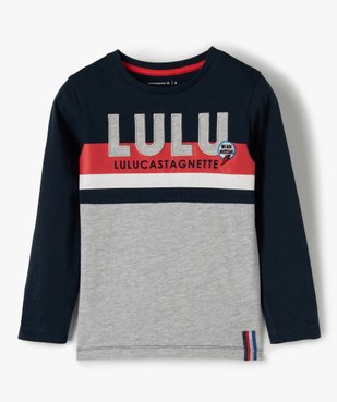 Tee-shirt garçon multicolore à manches longues - Lulu Castagnette vue1 - LULUCASTAGNETTE - GEMO