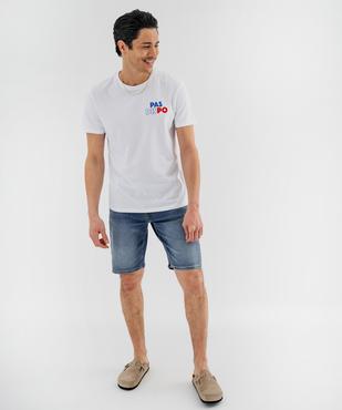 Bermuda en jean stretch coupe Regular homme vue4 - GEMO 4G HOMME - GEMO