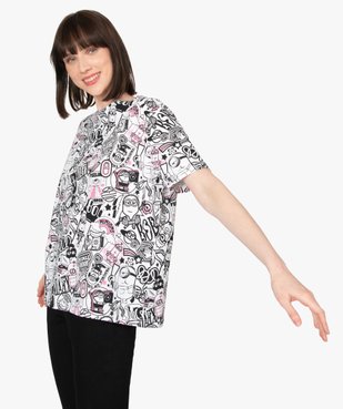 Tee-shirt femme imprimé – Les minions 2 vue2 - NBCUNIVERSAL - GEMO