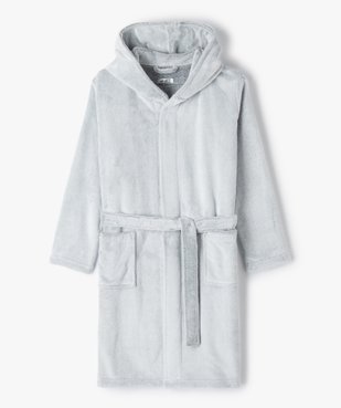 Robe de chambre enfant en maille peluche avec capuche  vue1 - GEMO (JUNIOR) - GEMO