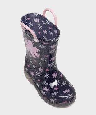 Bottes de pluie à motifs fleuris et semelle lumineuse fille - Lovely Wings vue5 - LOVELY WINGS - GEMO